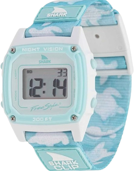 Classic Clip Trippy Turtle Aqua Unisex Watch